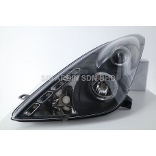 Toyota Celica 01-07 Black Projector Headlamp w Ring & LED